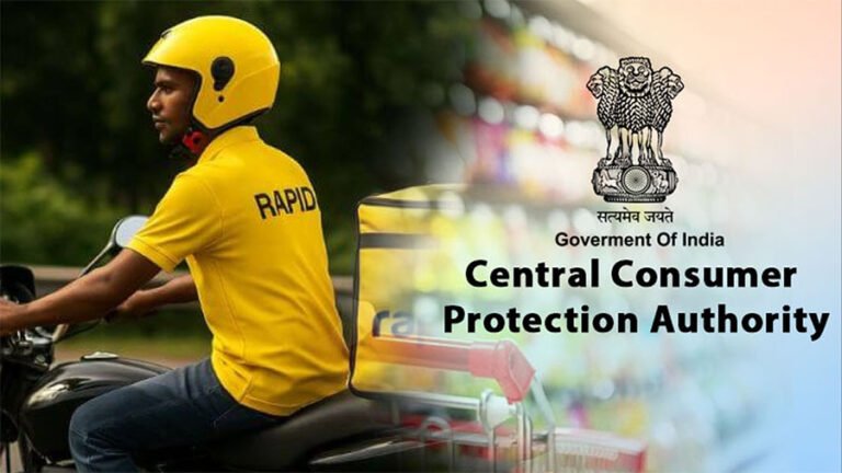 Rapido bike ride-hailing service logo on a rider’s helmet