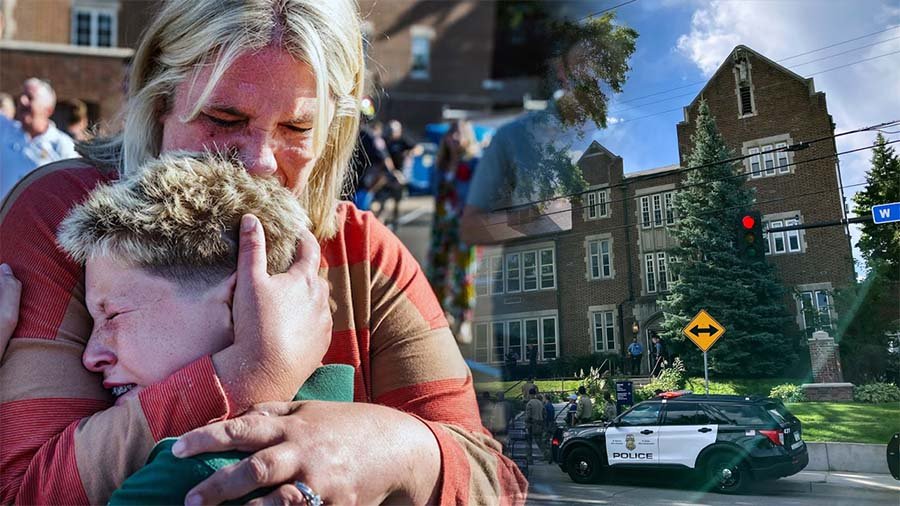 Community gathered outside Minneapolis church after fatal shooting