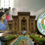 Osmania University campus view showing academic buildings