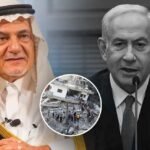 Prince Turki al-Faisal speaking during interview with CNN’s Christiane Amanpour