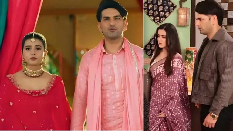 Abhira, Armaan, and Gitanjali in an emotional moment from Yeh Rishta Kya Kehlata Hai.Star Plus’ beloved and long-running show Yeh Rishta Kya Kehlata Hai continues to captivate its audience with intense drama and unexpected twists. Currently, the story revolves around Samridhii Shukla as Abhira and Rohit Purohit as Armaan. The show is gearing up to deliver a major shock that will deeply impact Abhira’s life and leave viewers emotional and stunned.