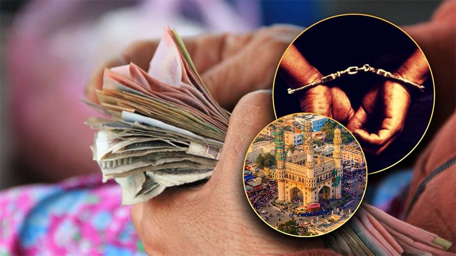 Cash seized and individuals arrested in a coordinated drug hawala bust by Eagle sleuths