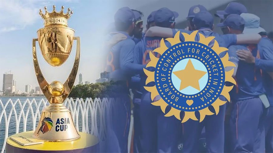 Indian cricket team training at a stadium ahead of Asia Cup 2025