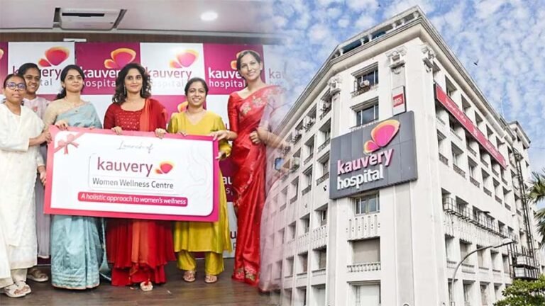 Inauguration ceremony at Kauvery Women Wellness Center with dignitaries and doctors