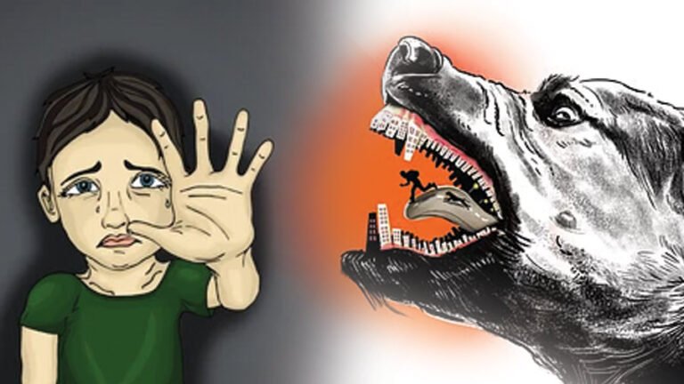 CCTV footage still showing stray dog attack on young girl in Bellampalli