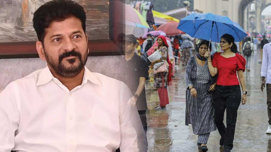 Telangana CM Revanth Reddy issues alert as IMD forecasts heavy rains across the state.