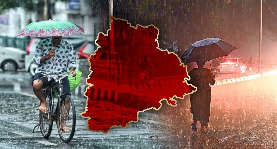 Heavy rainfall causes waterlogging and traffic jams in Hyderabad, Telangana