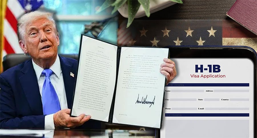 US President Donald Trump announces $100,000 H-1B visa fee impacting Indian tech workers