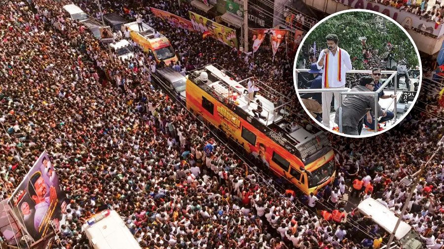Crowd chaos at Vijay’s TVK rally in Karur led to 31 deaths and dozens injured.