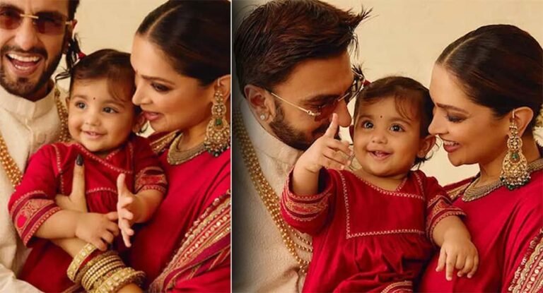 Deepika Padukone and Ranveer Singh reveal daughter Dua’s face in Diwali photo