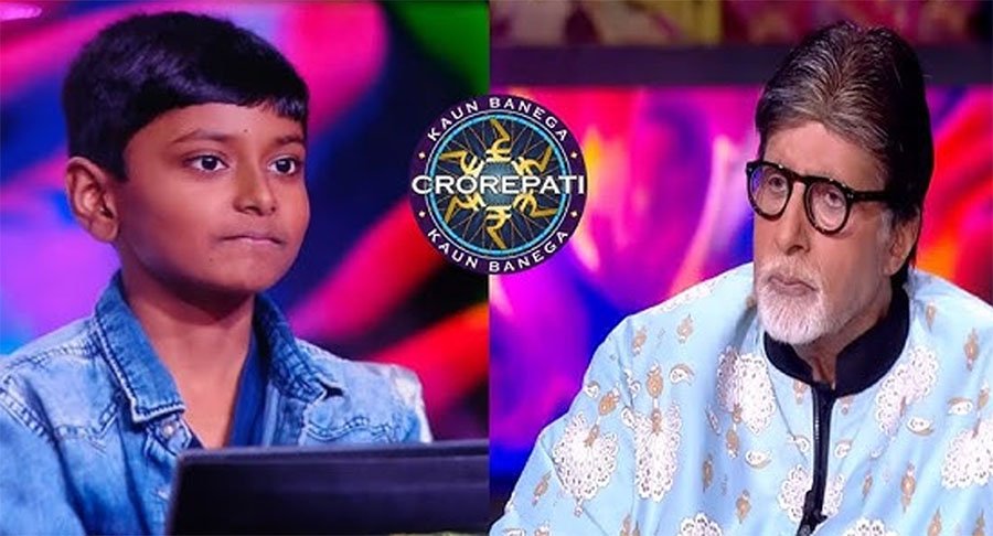 Kaun Banega Crorepati 17 contestants Shauryajeet Singh and Vivaan Srivastava with Amitabh Bachchan