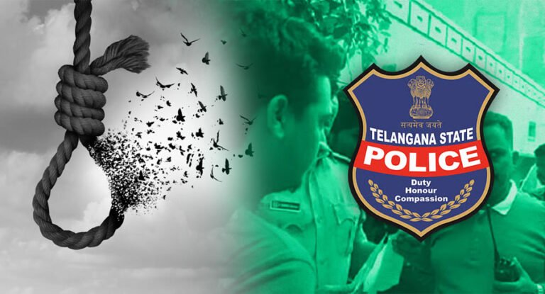 Police investigate the death of a constable in Hyderabad's Moosarambagh area.