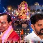 Political campaign songs played during Ganesh immersion processions in Hyderabad.