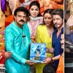 Shah Rukh Khan visits Lalbaugcha Raja with Gauri Khan and Suhana Khan
